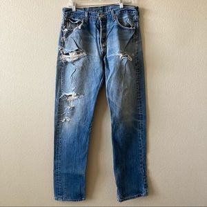 Men’s Levi’s 501 Jeans Distressed Vintage